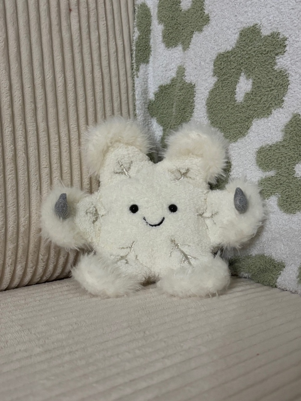 Jellycat Cream Snowflake Plush